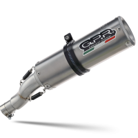 GPR exhaust compatible with  Bmw R Nine-T 1200 -Pure -Racer -Urban G-S 2017-2023, M3 Titanium Natural, Homologated legal slip-on exhaust including removable db killer and link pipe 