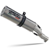 GPR exhaust compatible with  Ducati Monster 821  2015-2016, M3 Titanium Natural, Homologated legal slip-on exhaust including removable db killer and link pipe 