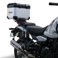 TOP CASE - BAULETTO GPR TECH COMPATABILE CON Royal Enfield Himalayan 450 2024/2025 e5 Plus GPR TECH BAULETTO TOP CASE ALPI-TECH 35 LT. COLORE NERO CON PIASTRA SPECIFICA 