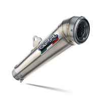 GPR exhaust compatible with  Bmw R 1200 Gs -Adventure 2004-2009, Powercone Evo, Homologated legal slip-on exhaust including removable db killer and link pipe 