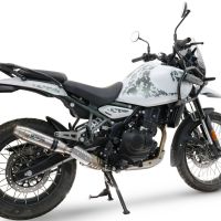 Scarico GPR compatibile con  Royal Enfield Guerrilla 450  2024-2025, Deeptone Inox, Scarico omologato, silenziatore con db killer estraibile e raccordo specifico