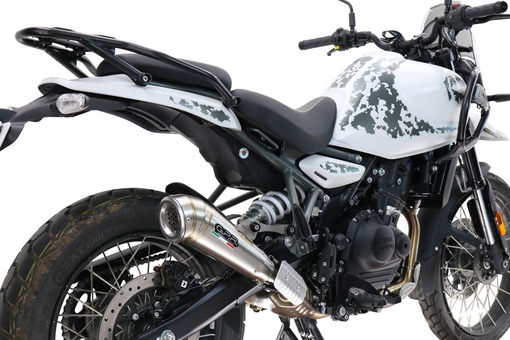 Scarico GPR compatibile con  Royal Enfield Guerrilla 450  2024-2025, Powercone Evo, Scarico omologato, silenziatore con db killer estraibile e raccordo specifico