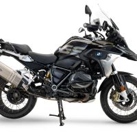 GPR exhaust compatible with  Bmw R 1250 Gs 2021-2024, Hyper Sonic Titanium, Homologated legal slip-on exhaust including removable db killer and link pipe 