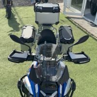 GPR TECH compatible with  GPR TECH Triptych kit made in silver color, with Top case 35 Lt + Side Cases 38 Lt + 38 Lt + general black rack holder Triptych kit made in silver color, with Top case 35 Lt + Side Cases 38 Lt + 38 Lt + general black rack holder 