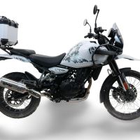 TOP CASE - BAULETTO GPR TECH COMPATABILE CON Royal Enfield Himalayan 450 2024/2025 e5 Plus GPR TECH BAULETTO TOP CASE ALPI-TECH 35 LT. COLORE ARGENTO CON PIASTRA SPECIFICA 