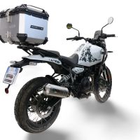 TOP CASE - BAULETTO GPR TECH COMPATABILE CON Royal Enfield Himalayan 450 2024/2025 e5 Plus GPR TECH BAULETTO TOP CASE ALPI-TECH 35 LT. COLORE ARGENTO CON PIASTRA SPECIFICA 