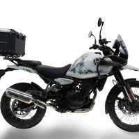 TOP CASE - BAULETTO GPR TECH COMPATABILE CON Royal Enfield Himalayan 450 2024/2025 e5 Plus GPR TECH BAULETTO TOP CASE ALPI-TECH 26 LT, COLORE NERO CON PIASTRA SPECIFICA 