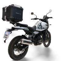 TOP CASE - BAULETTO GPR TECH COMPATABILE CON Royal Enfield Himalayan 450 2024/2025 e5 Plus GPR TECH BAULETTO TOP CASE ALPI-TECH 35 LT. COLORE NERO CON PIASTRA SPECIFICA 