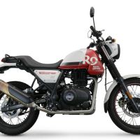 Scarico GPR compatibile con  Royal Enfield Himalayan 410 2021-2024, Decatalizzatore, Collettore decatalizzore, applicazione racing
