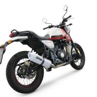 Scarico GPR compatibile con  Royal Enfield Scram 411 2022-2024, Albus Evo4, Terminale di scarico omologato, fornito con db killer estraibile, catalizzatore e raccordo specifico