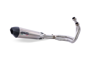 Scarico GPR compatibile con  Kawasaki Ninja 650 2023-2024, Gpe Ann. titanium, Scarico completo racing, fornito con db killer estraibile e collettore, non conforme per uso stradale