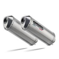 GPR exhaust compatible with  Ducati Monster 800 2003-2005, Satinox, Dual Homologated legal slip-on exhaust including removable db killers and link pipes 
