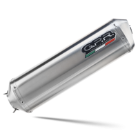 Scarico GPR compatibile con  Bmw F 650 Gs 2004-2013, Satinox , Scarico omologato, silenziatore con db killer estraibile e raccordo specifico