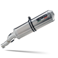 Scarico GPR compatibile con  Bmw F 650 Gs 2004-2013, Satinox , Scarico omologato, silenziatore con db killer estraibile e raccordo specifico