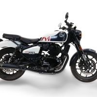 GPR escape compatible con  Royal Enfield Shotgun 650 2024-2025, Ultracone Black, Par de terminales de escape homologados, con db killer extraíble, catalizadores y tubo de conexión específico 