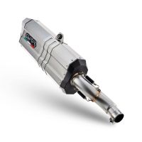 Scarico GPR compatibile con  Bmw F 850 Gs -Adventure 2021-2024, Hyper Sonic Titanium, Scarico omologato, silenziatore con db killer estraibile e raccordo specifico