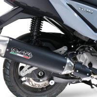 Scarico GPR compatibile con  Sym ADX 300 2024-2026, Furore-X Scooter, Silenziatore omologato per il rumore,fornito con db killer,catalizzatore conforme alla revisione e raccordo