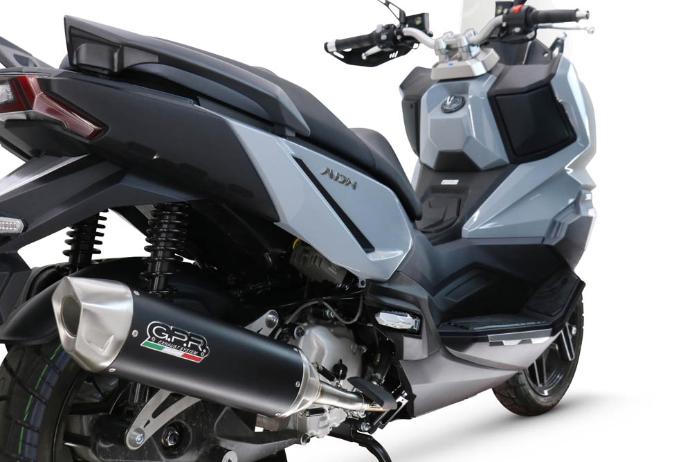 Scarico GPR compatibile con  Sym ADX 300 2024-2026, Furore-X Scooter, scarico Racing, con raccordo specifico e db killer estraibile, non conforme per uso stradale