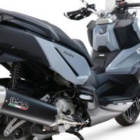 Scarico GPR compatibile con  Sym ADX 300 2024-2026, Furore-X Scooter, scarico Racing, con raccordo specifico e db killer estraibile, non conforme per uso stradale