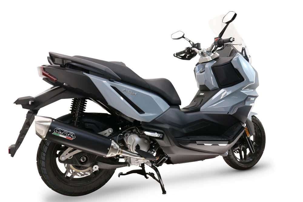 Scarico GPR compatibile con  Sym ADX 300 2024-2026, Furore-X Scooter, scarico Racing, con raccordo specifico e db killer estraibile, non conforme per uso stradale
