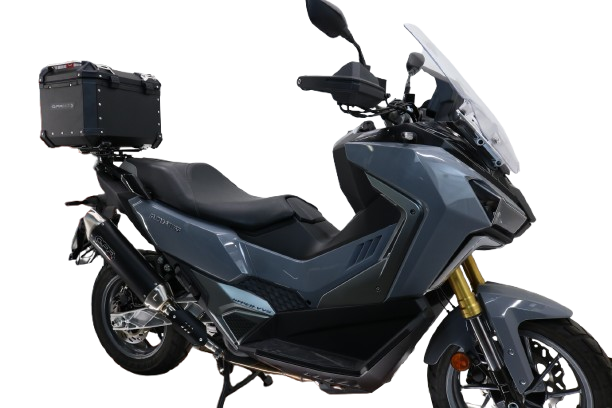 TOP CASE - BAULETTO GPR TECH COMPATABILE CON Bmw G 310 Gs 2017/2021 e4 GPR TECH BAULETTO TOP CASE ALPI-TECH 26 LT, COLORE NERO CON PIASTRA SPECIFICA 
