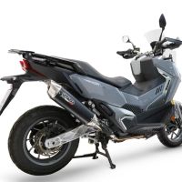 GPR escape compatible con  Sym ADX TG 400 2024-2026, Furore-X Scooter, Escape homologaedo, legal para mercados fuera de la UE, incluido tubo de enlace y db killer extraíble 