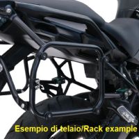 GPR TECH COMPATABILE CON Kawasaki Versys 650 2023/2024 e5 plus GPR TECH Telaio specifico per valigie laterali capienza 38 Lt + 38 Lt., colore nero 