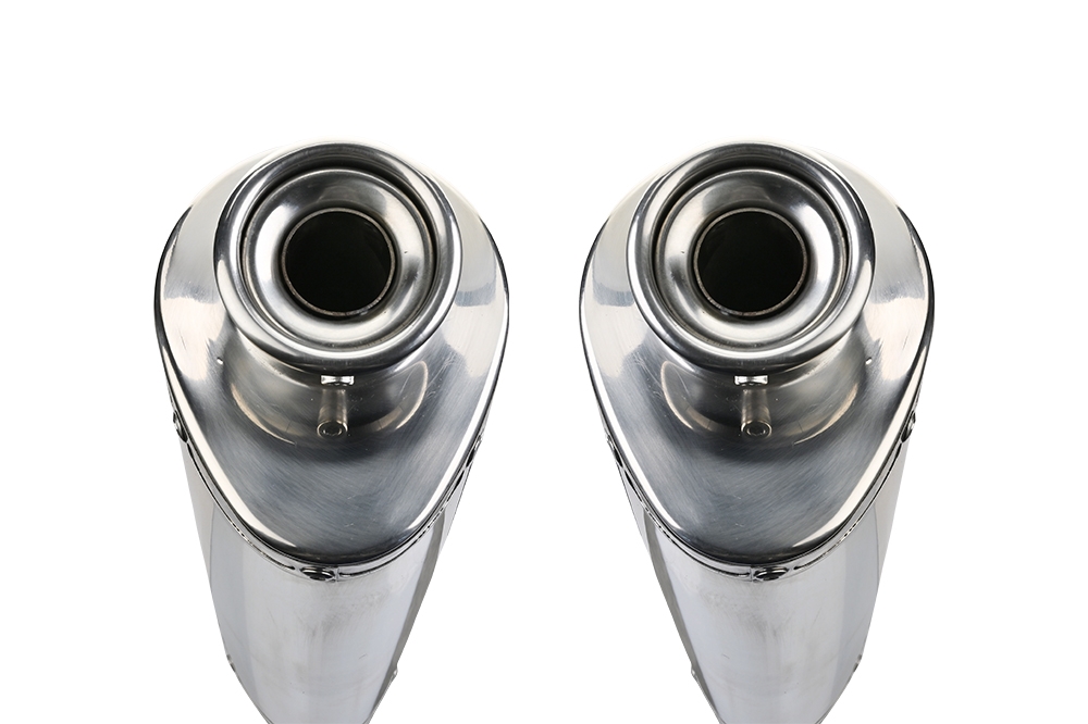 Scarico GPR compatibile con  Honda Cbr1100XX Superblackbird - X Eleven  1997-2006, Trioval, Coppia di terminali di scarico omologati, forniti con db killer removibile, catalizzatori e raccordi specifici