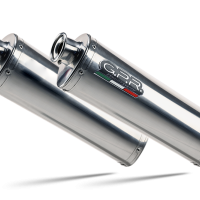 GPR exhaust compatible with  Ducati Monster 800 2003-2005, Trioval, Dual Homologated legal slip-on exhaust including removable db killers and link pipes 