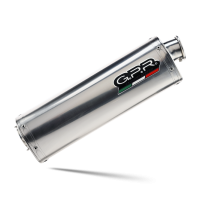 GPR exhaust compatible with  Bmw F 650 St 1993-2002, Trioval, Homologated legal slip-on exhaust including removable db killer, link pipe and catalyst 