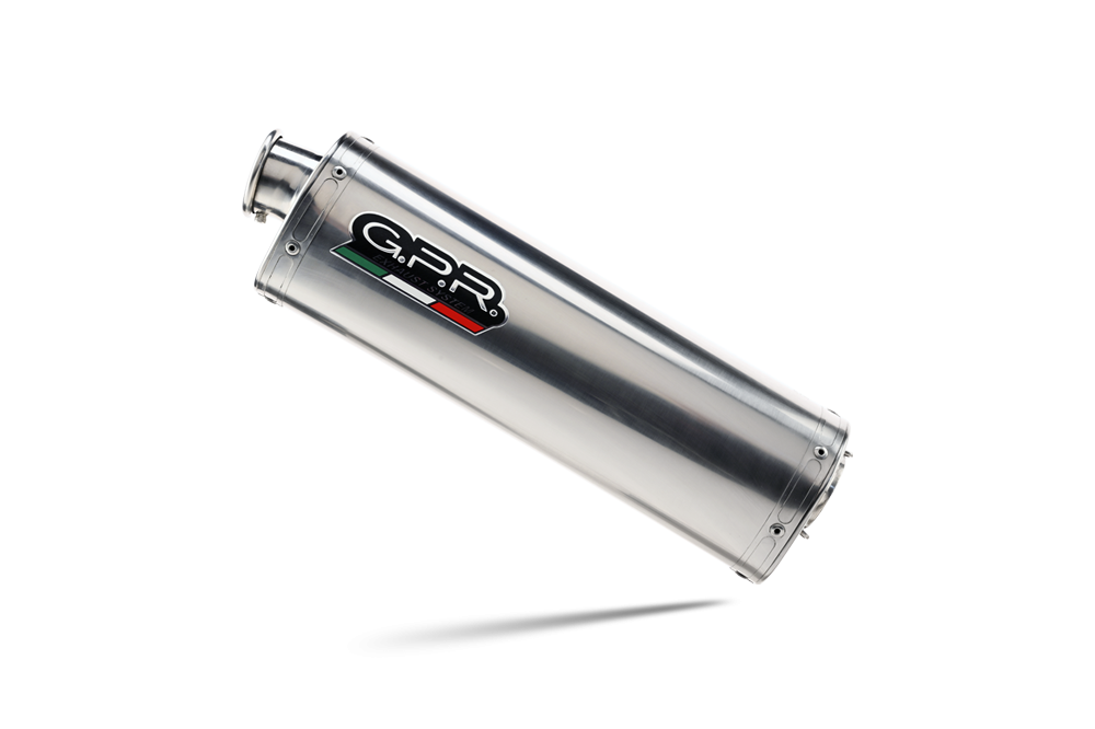 GPR exhaust compatible with  Suzuki Sv 650 A  2021-2024, Trioval, Homologated legal slip-on exhaust including removable db killer and link pipe 
