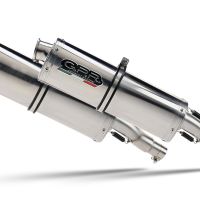 Scarico GPR compatibile con  Honda Cbr1100XX Superblackbird - X Eleven  1997-2006, Trioval, Coppia di terminali di scarico omologati, forniti con db killer removibile, catalizzatori e raccordi specifici