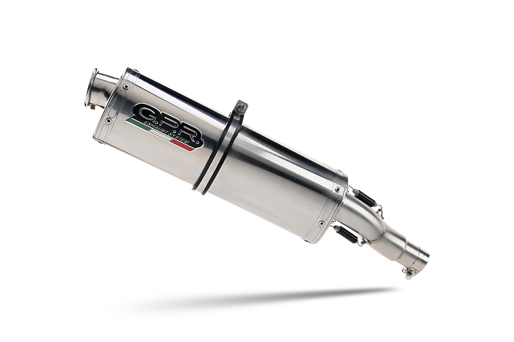 GPR exhaust compatible with  Suzuki Sv 650 - S 1999-2002, Trioval, Homologated legal mid-full system exhaust including removable db killer 
