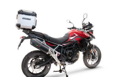 Top case GPR TECH compatible with  GPR TECH TOP CASE ALPI-TECH 45 LT. SILVER Bauletto top case in alluminio, colore argento con piastra specifica