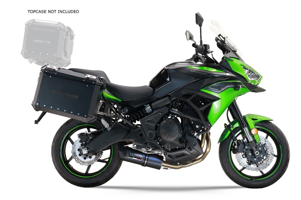 GPR TECH COMPATABILE CON Kawasaki Versys 650 2023/2024 e5 plus GPR TECH COPPIA DI VALIGIE LATERAL,I COLORE NERO, SERIE ALPI-TECH 38 LT. + 38 LT. CON TELAIO SPECIFICO 