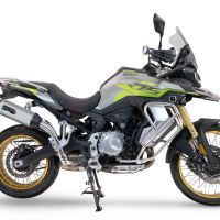 Scarico GPR compatibile con  Voge 900DSX 2024-2025, Furore-X Titanio, Scarico omologato, silenziatore con db killer estraibile e raccordo specifico