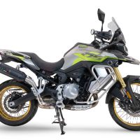 Scarico GPR compatibile con  Voge 900DSX 2024-2025, Furore-X Titanio Nero, Scarico omologato, silenziatore con db killer estraibile e raccordo specifico