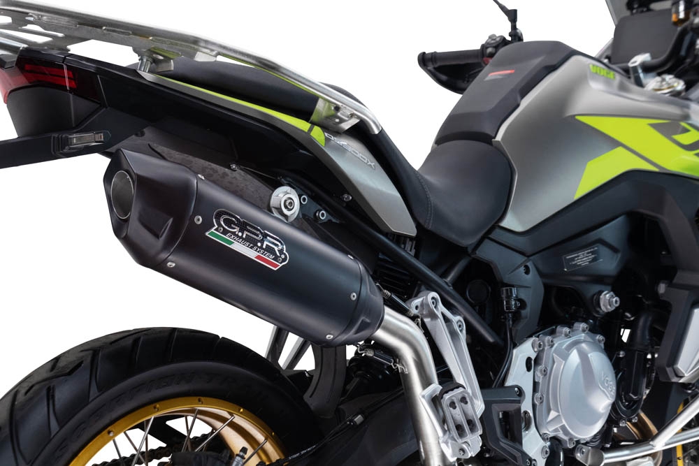 Scarico GPR compatibile con  Voge 900DSX 2024-2025, Furore-X Titanio Nero, Scarico omologato, silenziatore con db killer estraibile e raccordo specifico
