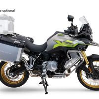 GPR TECH compatible with  GPR TECH Pair of side cases aluminum made with contoured right side, silver color with specific pannier silver holder Pair of side cases aluminum made with contoured right side, silver color with specific pannier silver holder Ca