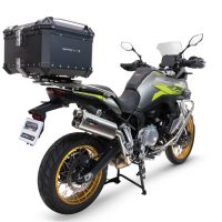 GPR TECH compatible with  GPR TECH Top case in aluminum, black silver color with specific plate included Top case in aluminum, black silver color with specific plate included Capacity 45 LT.