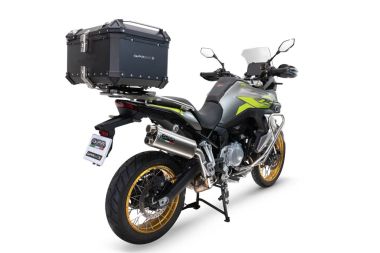 GPR TECH compatible with  GPR TECH Top case in aluminum, black silver color with specific plate included Top case in aluminum, black silver color with specific plate included Capacity 45 LT.