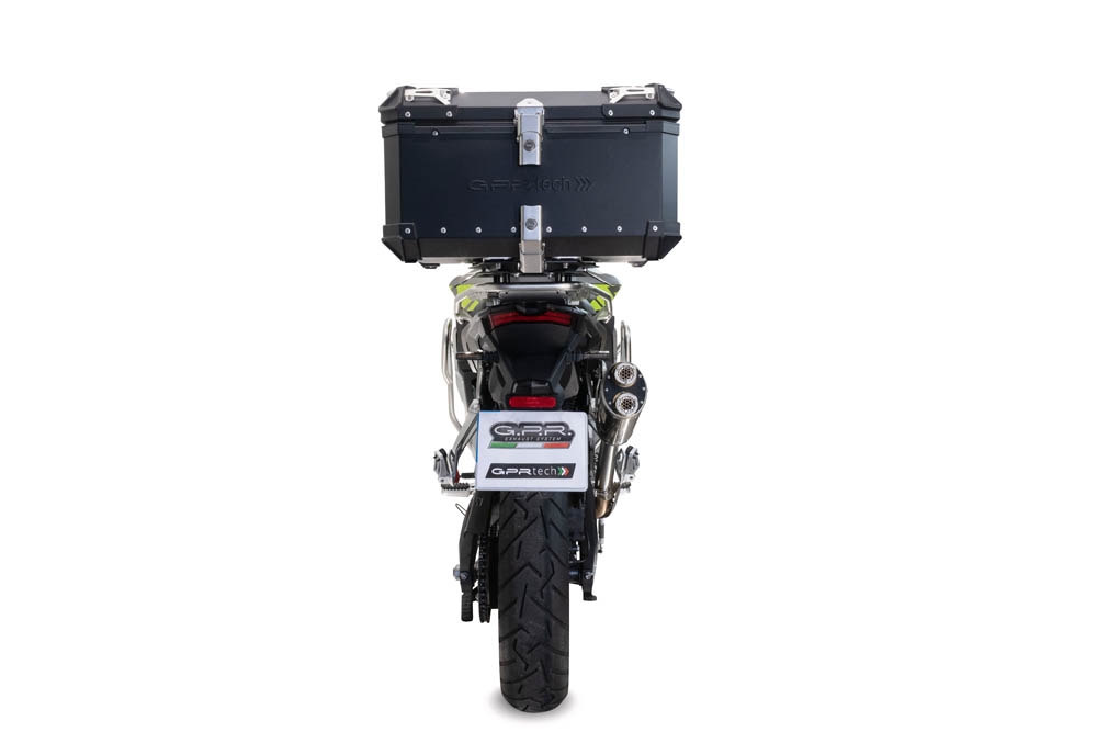 GPR TECH compatible with  GPR TECH Top case in aluminum, black silver color with specific plate included Top case in aluminum, black silver color with specific plate included Capacity 45 LT.