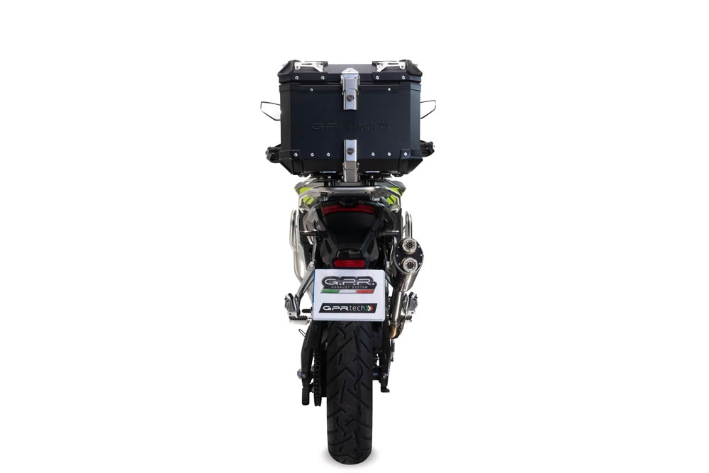 GPR TECH compatible with  GPR TECH Top case in aluminum, black silver color with specific plate included Top case in aluminum, black silver color with specific plate included Capacity 35 LT.
