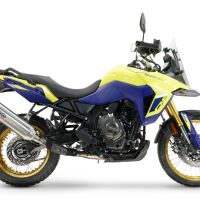 GPR escape compatível com  Suzuki V-STROM DL 800 DE - SE 2023-2025, Furore-X Acciaio Inox, Escape legal, homologado, silenciador com db killer removível e tubo de ligação específico 