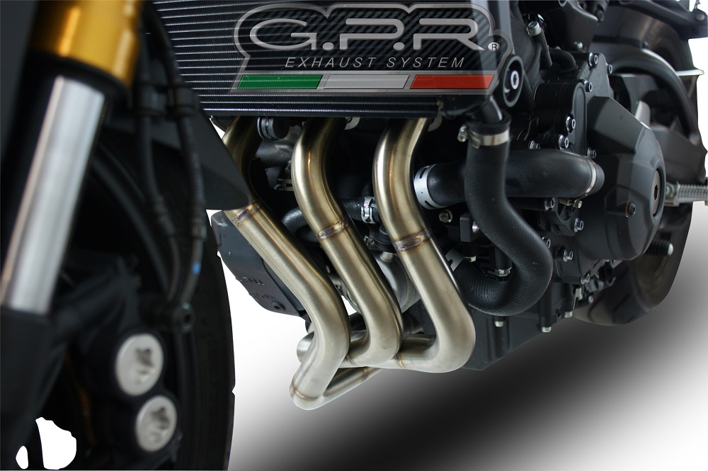 Scarico GPR compatibile con  Yamaha Mt-09 Tracer 900 2015-2020, M3 Poppy , Scarico completo racing, fornito con db killer estraibile e collettore, non legale per uso stradale