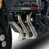 Scarico GPR compatibile con  Yamaha Mt-09 Tracer 900 2015-2020, M3 Poppy , Scarico completo racing, fornito con db killer estraibile e collettore, non legale per uso stradale