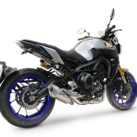 GPR escape compatible con  Yamaha Mt-09 2014-2016, GP-Revo Titanium, Silenciador homologado para ruido, escape completo con catalizador y db killer 