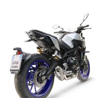 GPR escape compatible con  Yamaha Mt-09 2014-2016, GP-Revo Titanium, Silenciador homologado para ruido, escape completo con catalizador y db killer 