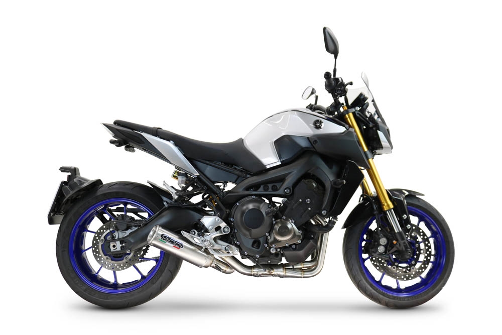 Scarico GPR compatibile con  Yamaha Mt-09 2014-2016, M3 Inox , Scarico completo racing, fornito con db killer estraibile e collettore, non conforme per uso stradale