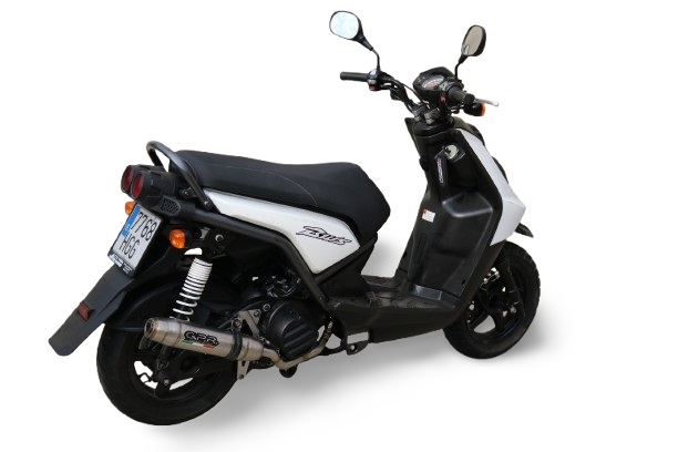 Scarico GPR compatibile con  Yamaha Zuma 125 2009-2015, Deeptone Inox, Scarico completo racing, fornito con db killer estraibile e collettore, non conforme per uso stradale